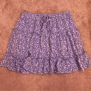 Floral mini skirt